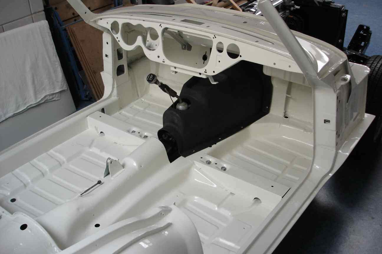 Gearbox cover in place